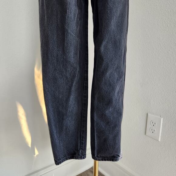Vintage 90s Gitano Black Wash High Rise Tapered Leg Denim Jeans 2 80s - Picture 7 of 9